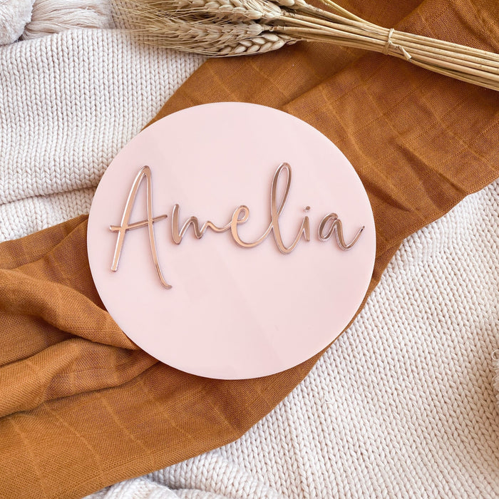 Acrylic Baby Name Plaque