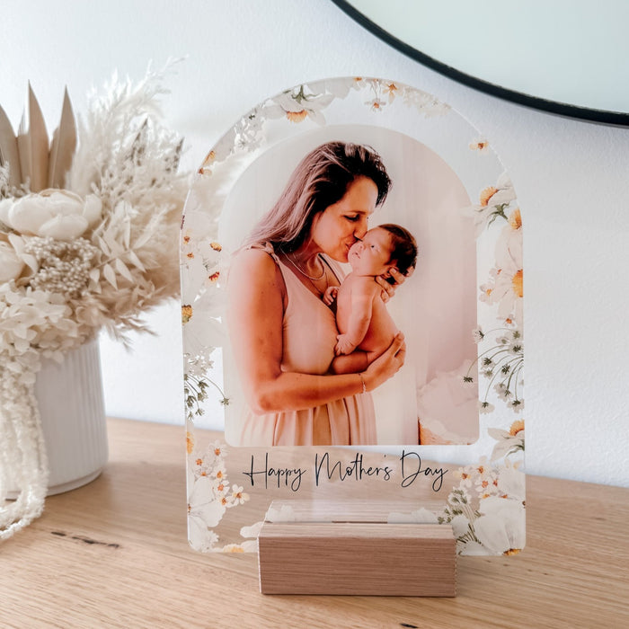 Mother's Day Arch Photo Plaque - Floral
