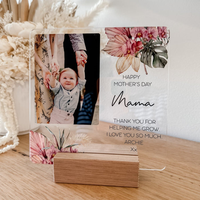 Mother's Day Clear Acrylic Photo Plaque