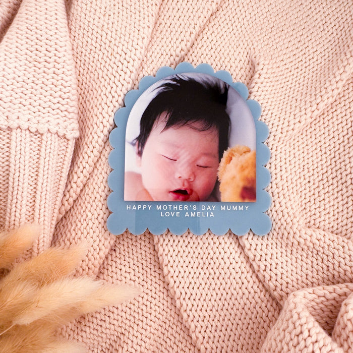 Mother's Day Scalloped Edge Photo Magnet