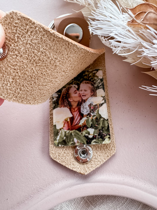 Vegan Leather Mother's Day Keyring