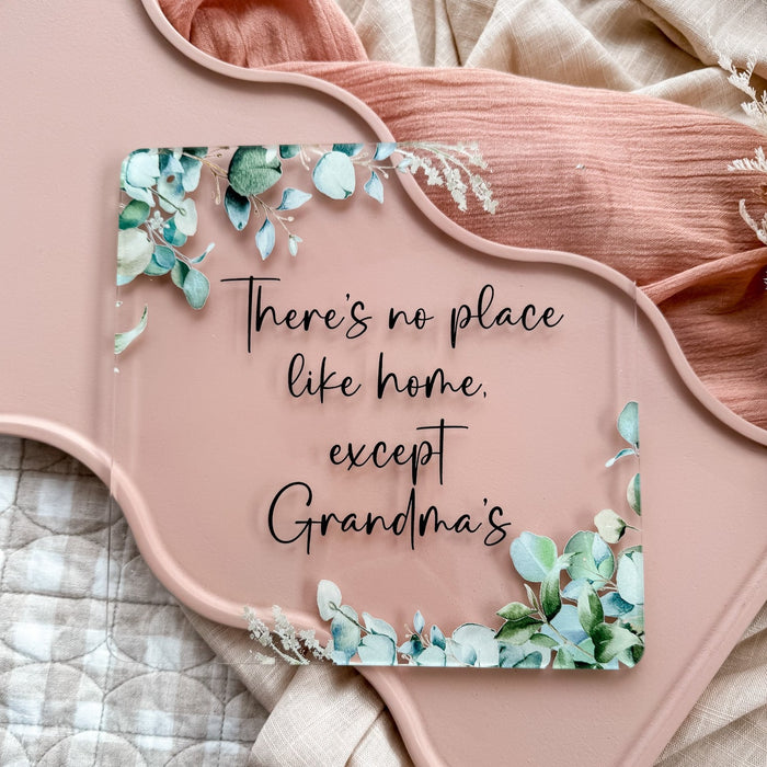 Wooden Grandmas Home Plaque