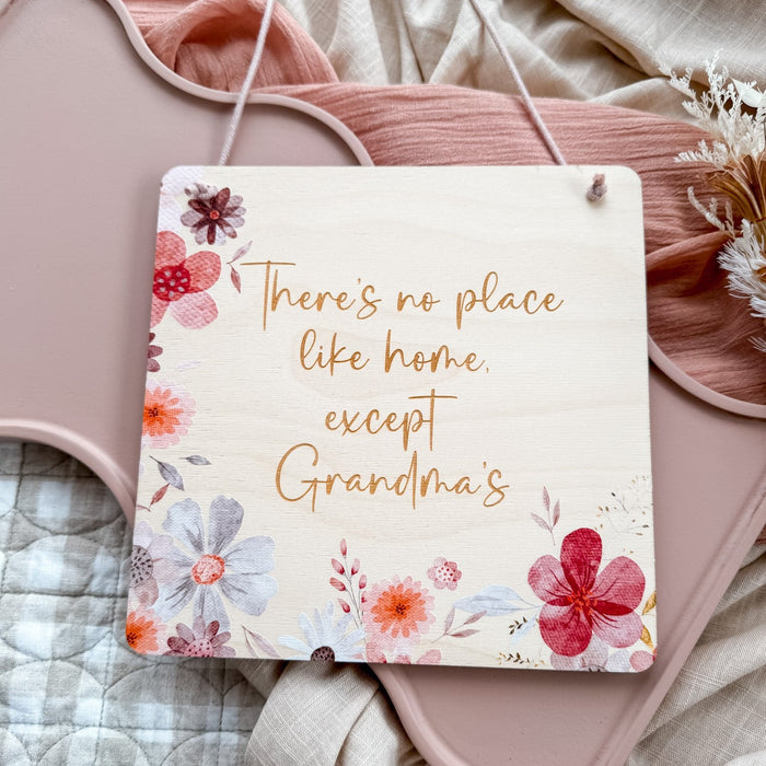 Wooden Grandmas Home Plaque