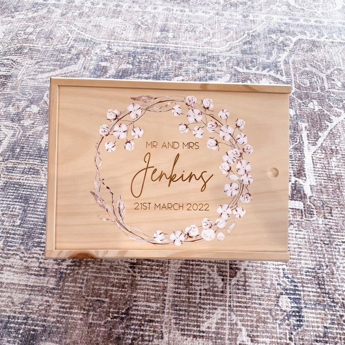 Boho Floral Keepsake Box