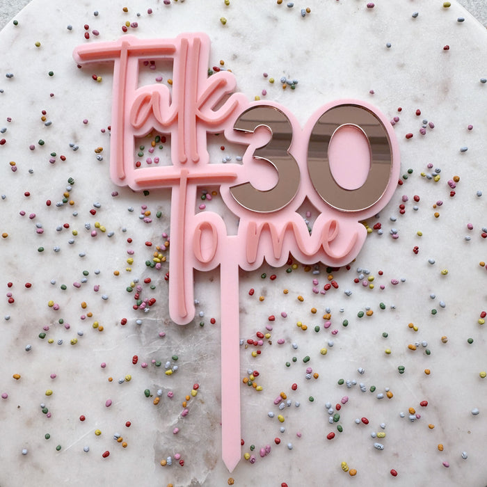 Talk Thirty to Me 30th Birthday Cake Topper