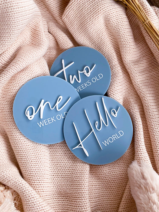Acrylic Milestone Cards