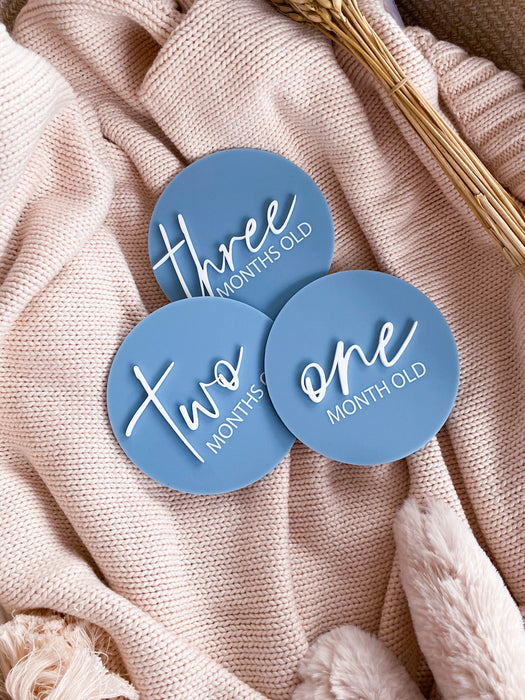 Acrylic Milestone Cards