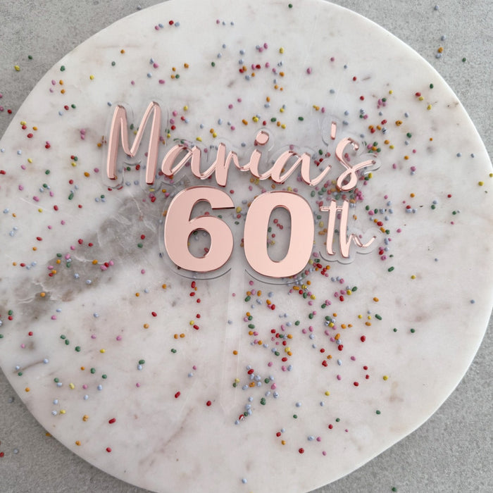 Age Birthday Cake topper