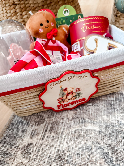 Personalised Christmas Crate "Special Delivery Sign"