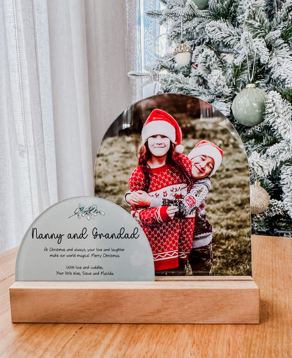 Personalised Photo and Message Plaque – Thoughtful Christmas Gifting