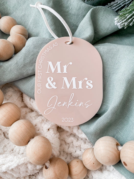 First Christmas Married Tree Ornament