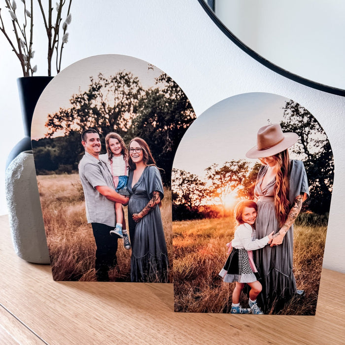 Wooden Mothers day Photo block arch Elkwood Designs