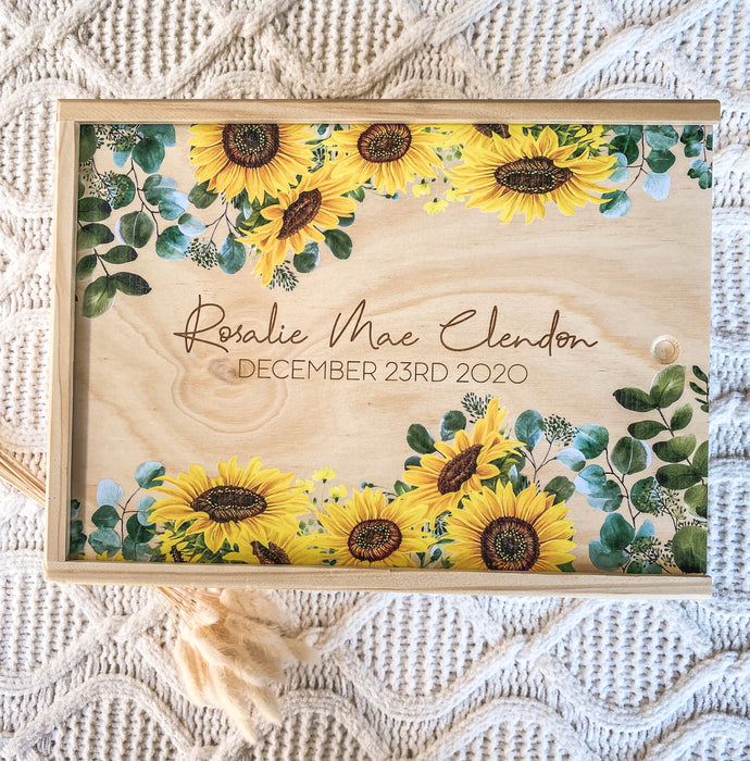 Sunflower Keepsake Box