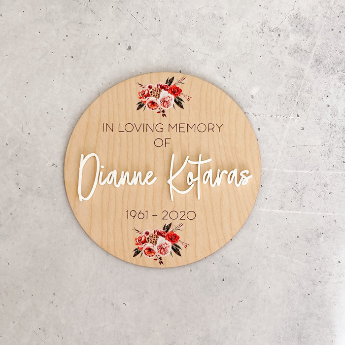In Loving Memory of Plaque - Memorial Plaque