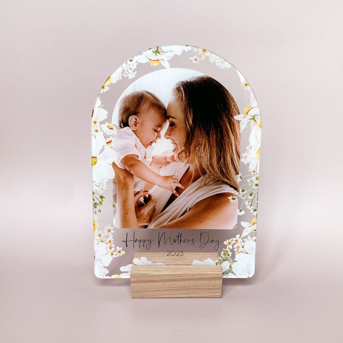 Mother's Day Arch Photo Plaque - Floral