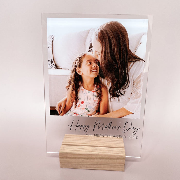 Mother's Day Poleroid Photo Plaque