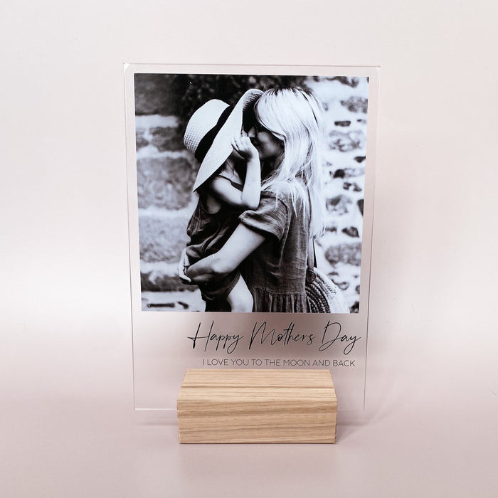 Mother's Day Poleroid Photo Plaque