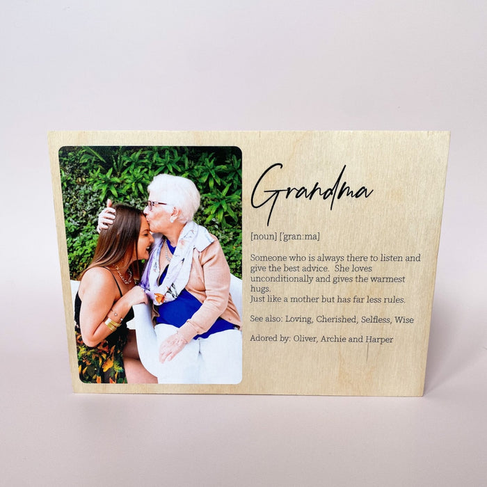 Mother's Day Wooden Photo Block (Grandmother)