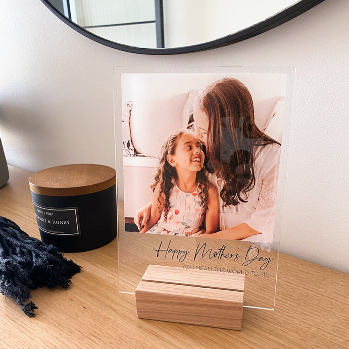 Mother's Day Poleroid Photo Plaque