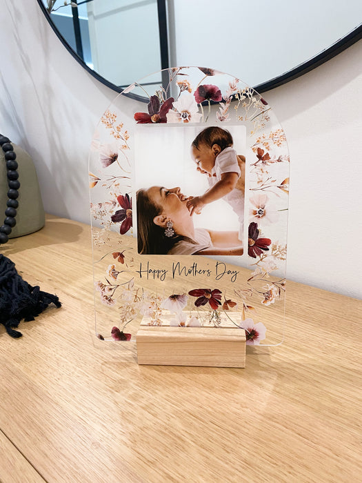 Mother's Day Arch Photo Floral Plaque