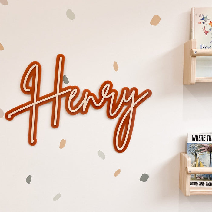 Double Layered Name Plaque