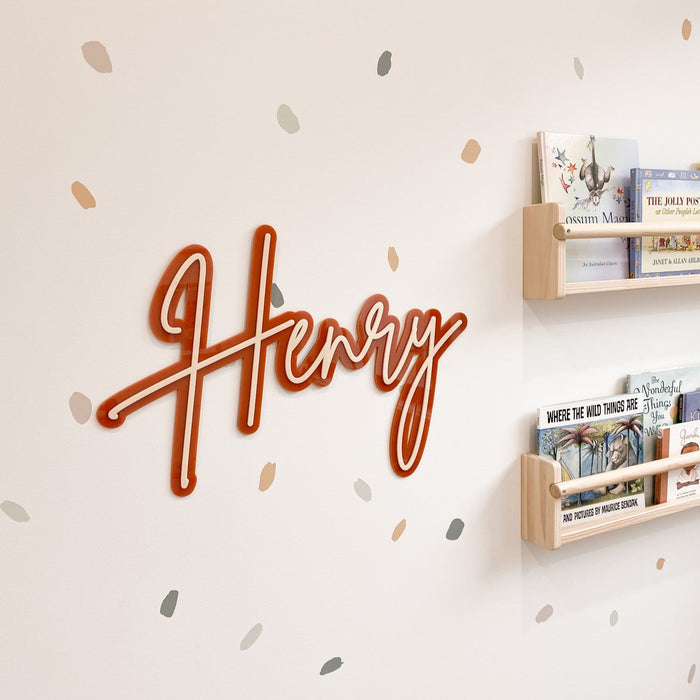 Double Layered Name Plaque