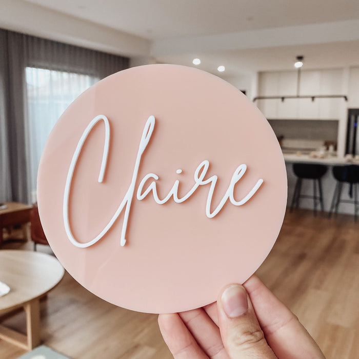 Acrylic Baby Name Plaque