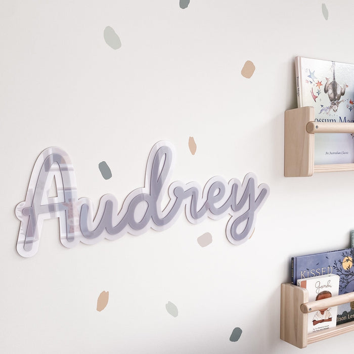 Double Layered Name Plaque