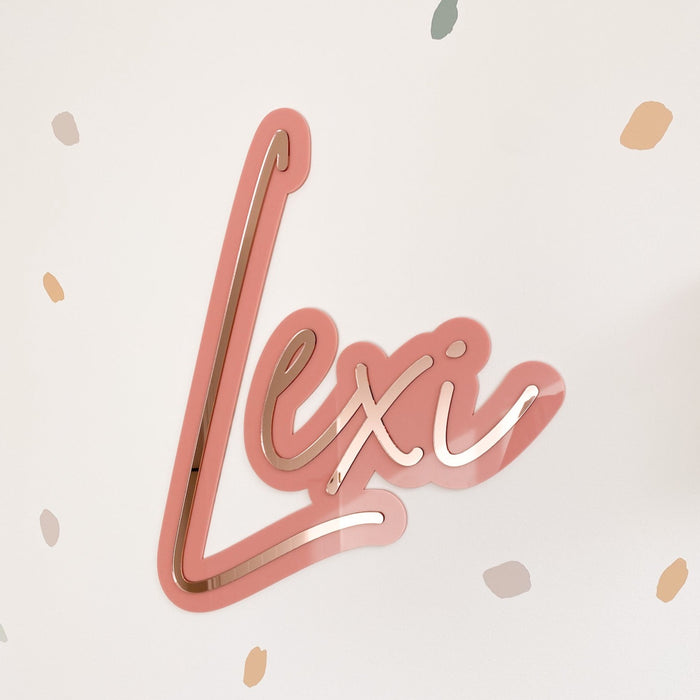 Double Layered Name Plaque
