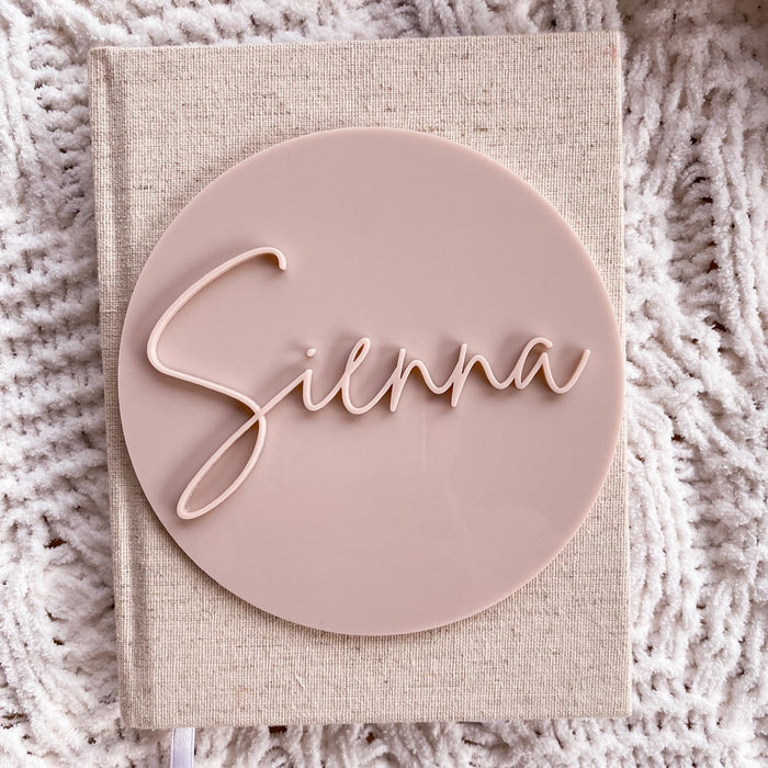 Acrylic Baby Name Plaque