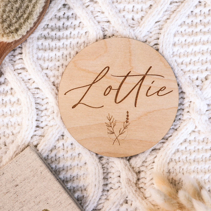 Wooden Engraved Name Plaque