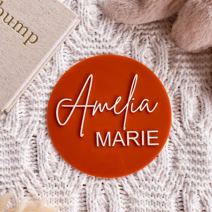 Acrylic Baby Name Plaque