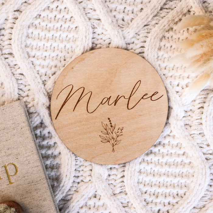 Wooden Engraved Name Plaque