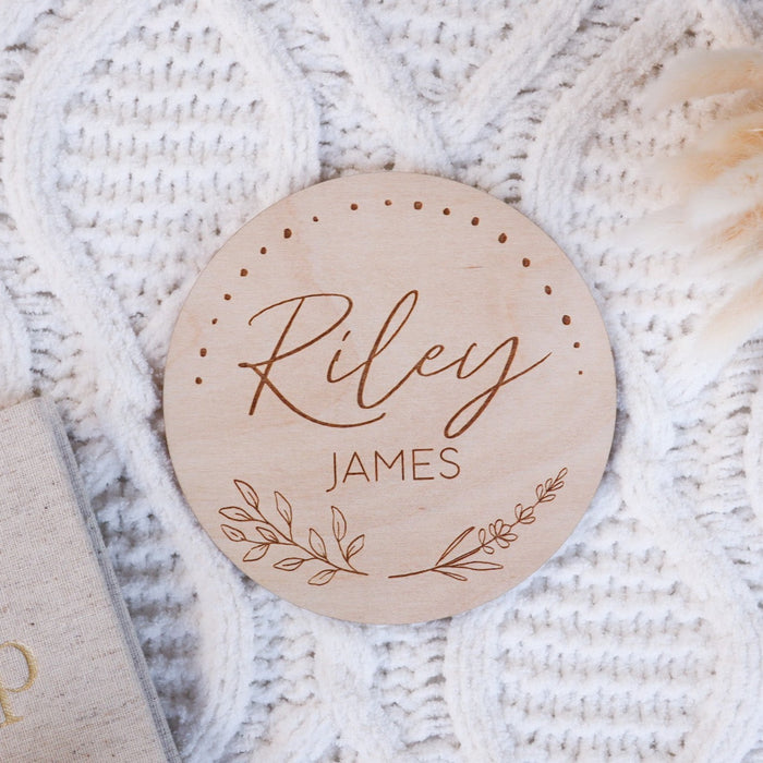 Wooden Engraved Name Plaque