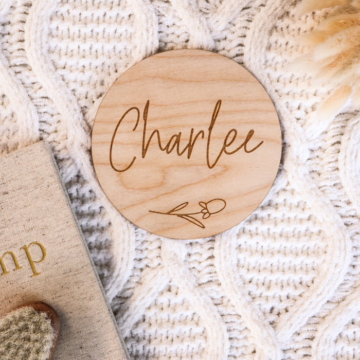 Wooden Engraved Name Plaque