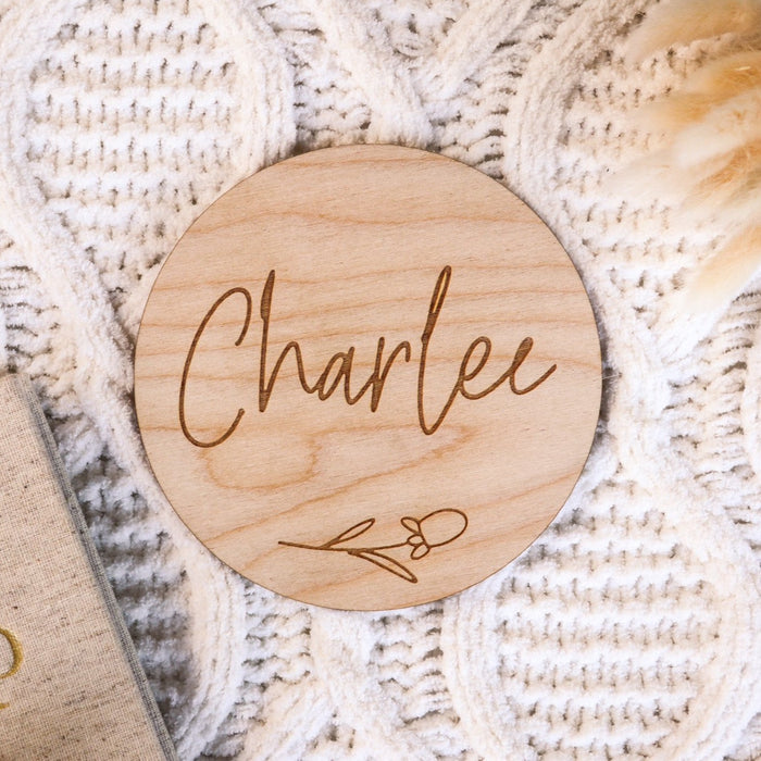 Wooden Engraved Name Plaque