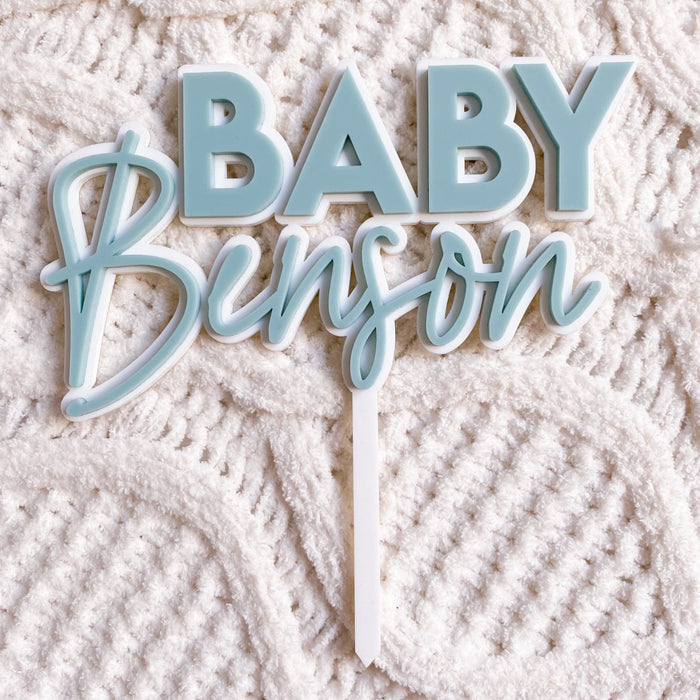 3D Baby Shower Cake Topper