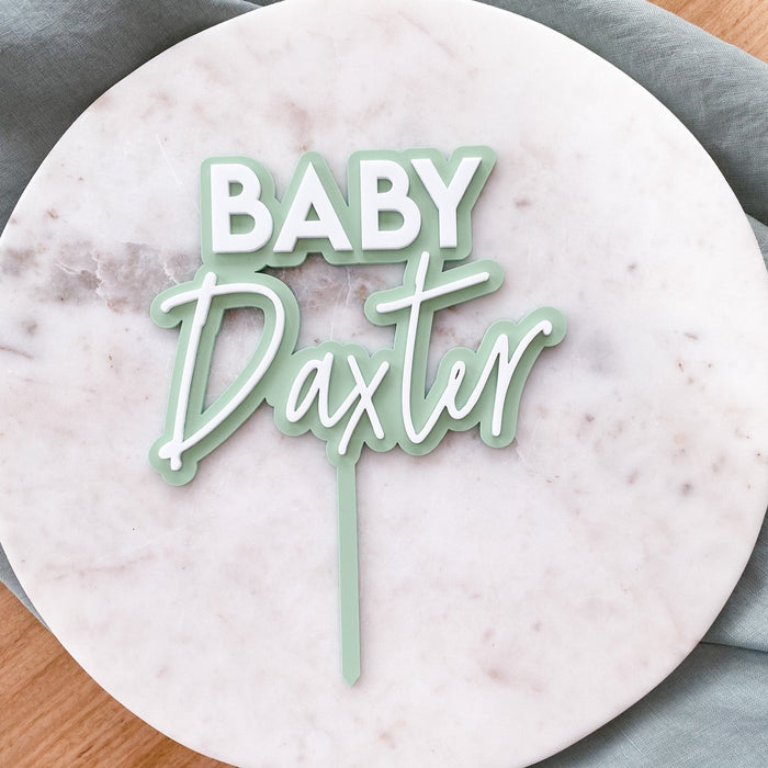 3D Baby Shower Cake Topper