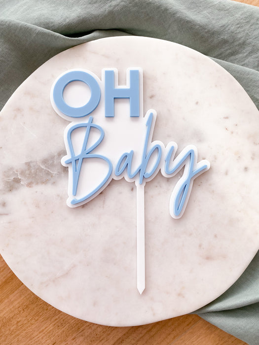 3D Baby Shower Cake Topper