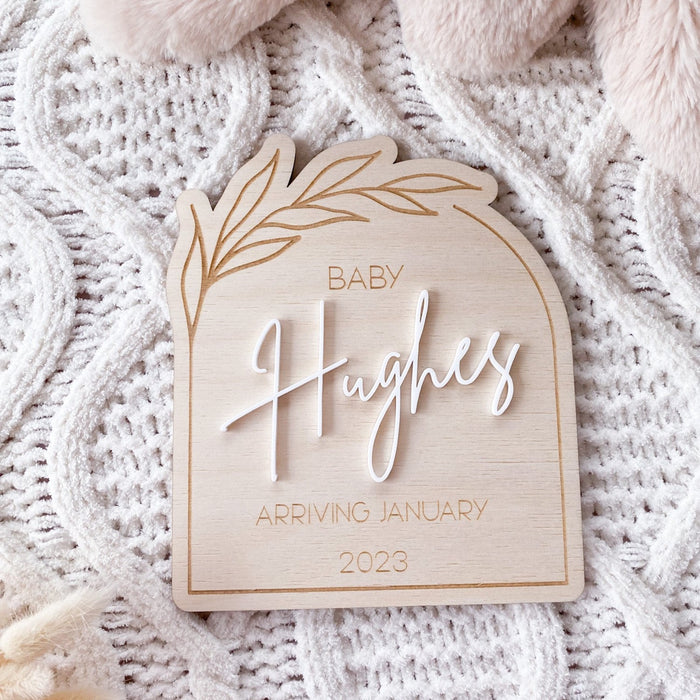 Pregnancy Announcement Plaque