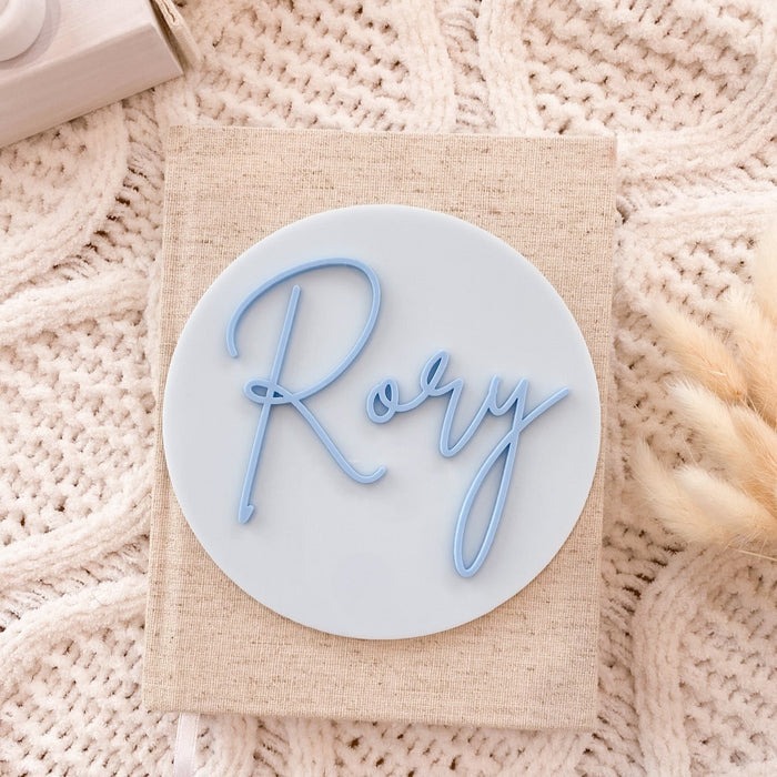 Acrylic Baby Name Plaque