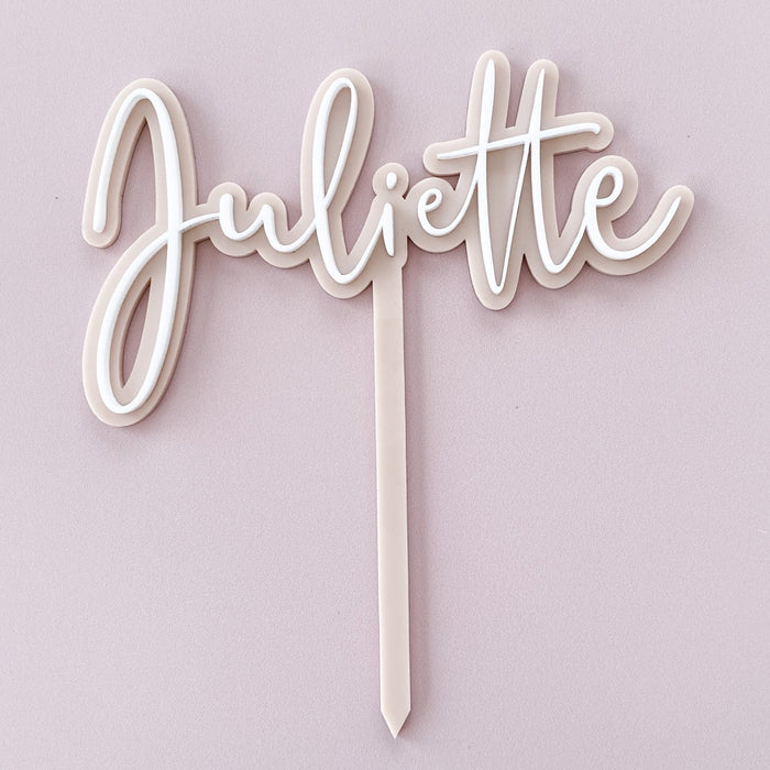 3D Name Birthday Cake Topper