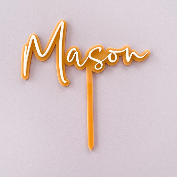 3D Name Birthday Cake Topper