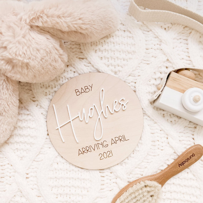 Pregnancy Announcement Plaque