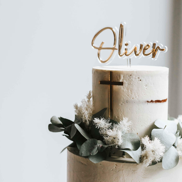 Baptism Cake Topper