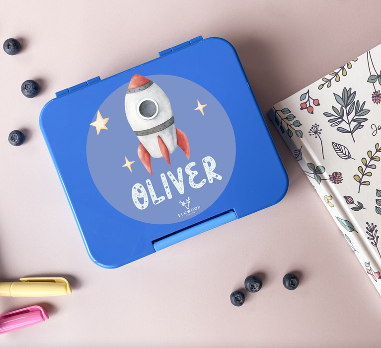 Personalised Mini Childrens Spaceship Bento Snack Box