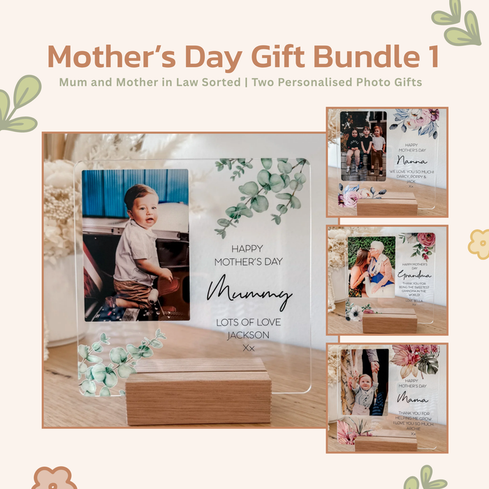 Gift Bundle 1 - Mum and Mother in Law Sorted | Two Personalised Photo Gifts