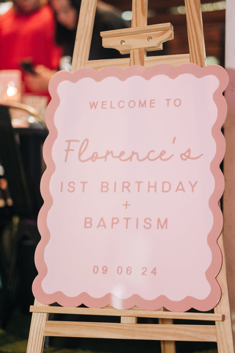 Event Welcome sign