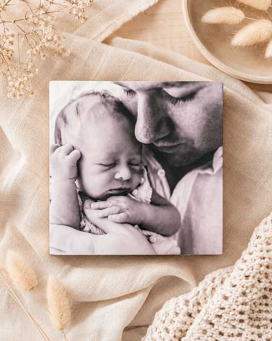Square Wooden Photo Block