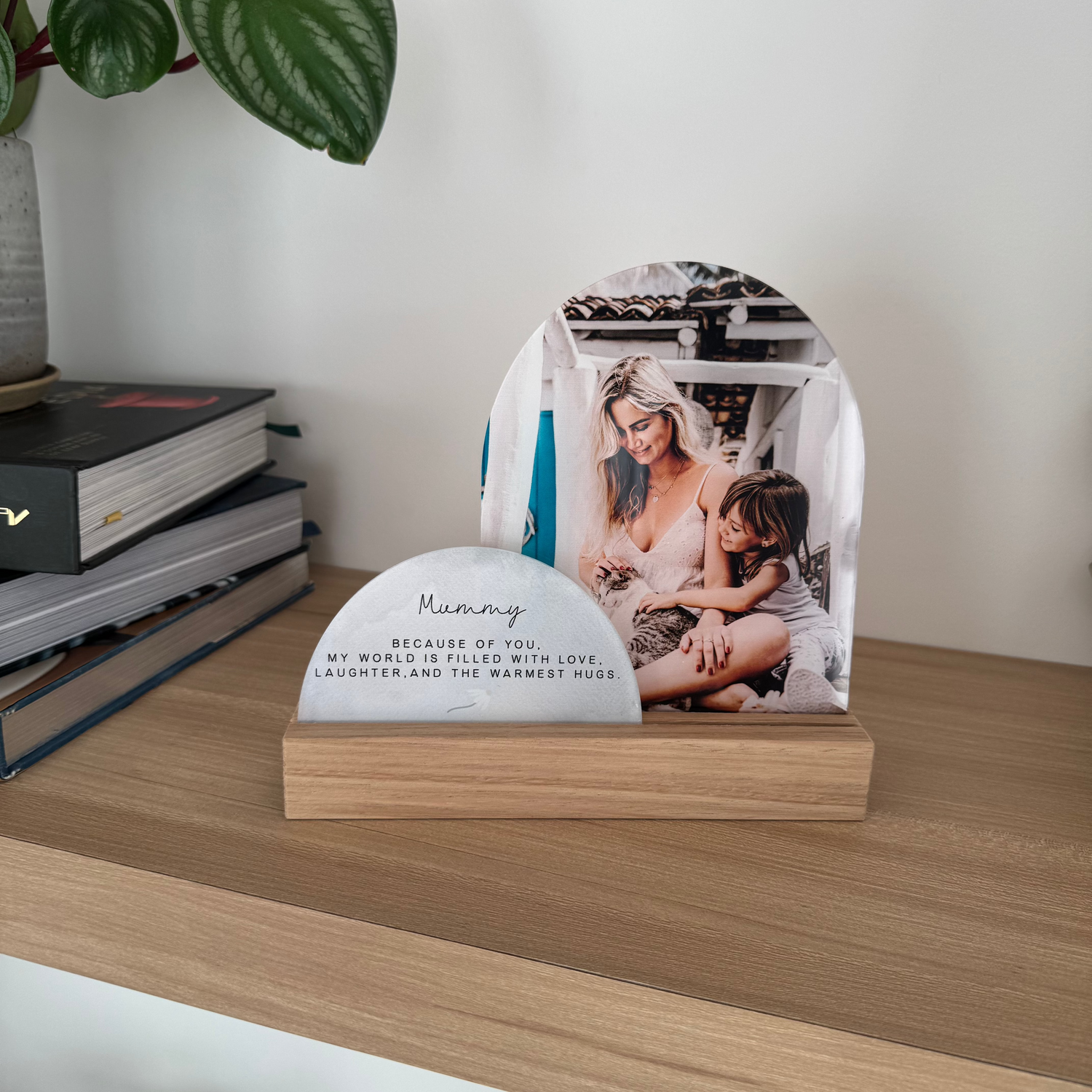 personalised Mother's Day print and message photo block